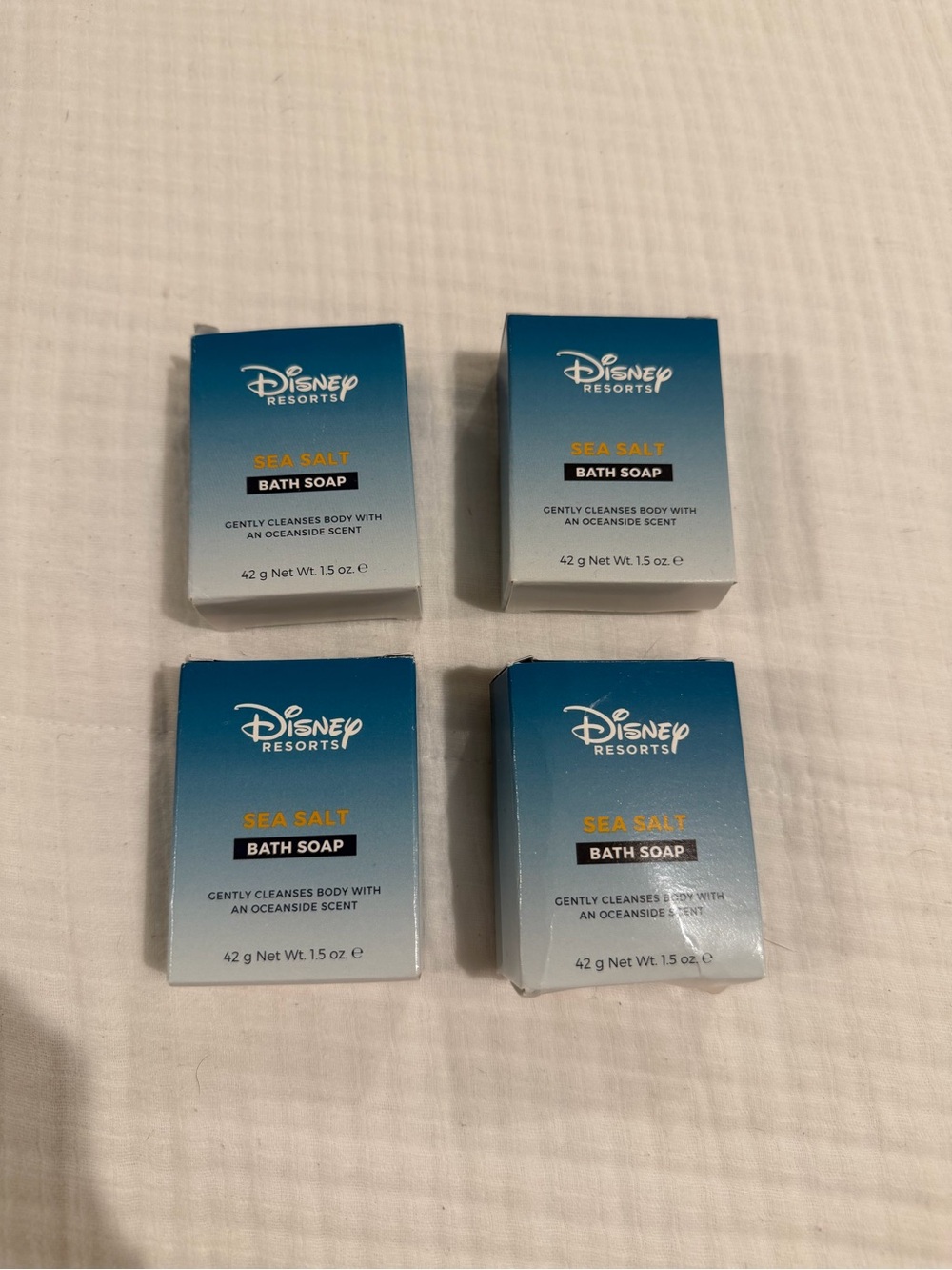 Disney Resorts Sea Salt Bath Soap - Blue Gradient Packaging (Set of 4)